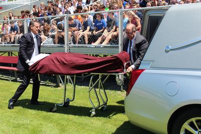 body put into a hearse