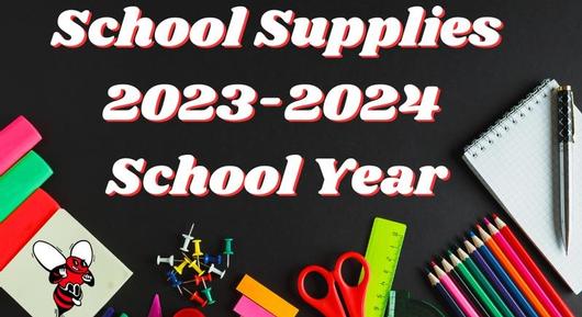 School Supply Lists for 2023-2024 available now