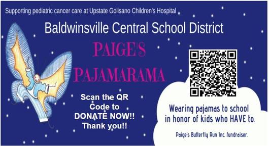 Paige's Pajamarama: Donate $1 to wear pajamas on Tuesday, November 21st