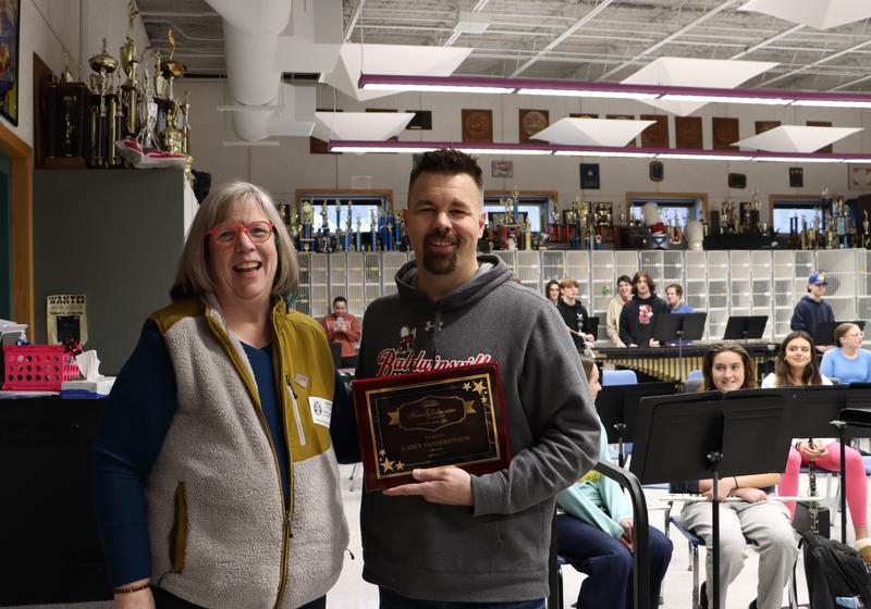 Marching Band Director Casey Vanderstouw wins WCNY Classic FM Music Educator Award